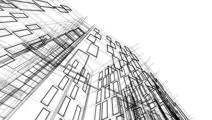 Abstract architectural background vector illustration