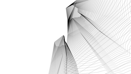 Abstract architectural background vector illustration