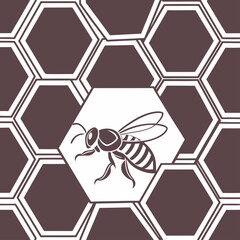 Obraz premium seamless pattern with hexagons