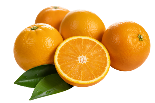 Fresh oranges with vibrant color and juicy slices, perfect for healthy recipes and vibrant designs, promoting natural goodness and healthy eating habits