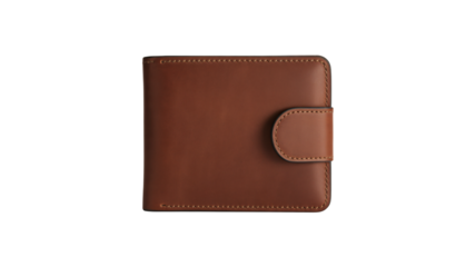 Luxury brown leather wallet, a symbol of style and financial security for the modern individual, perfect for branding and showcasing elegance