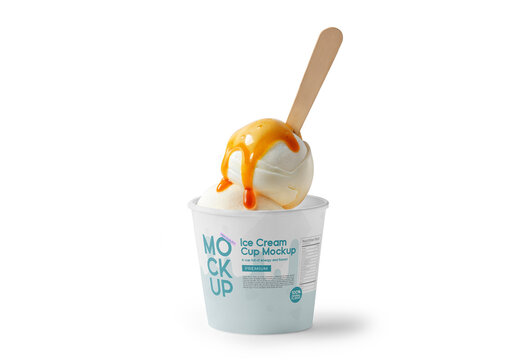 Ice Cream Cup Mockup