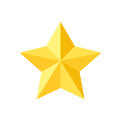 Star rating. 5 Stars quality rating icon. Yellow star vector icon.