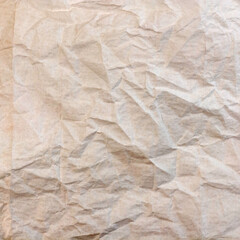 Crumpled brown paper texture background