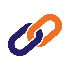 Affiliate Link Duotone Icon, Referral Marketing Symbol