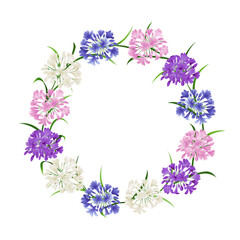 Wreath color agapanthus (African Lily) flowers