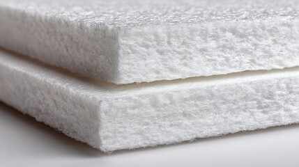 Rigid Foam Board Insulation &ndash; Isolated on White Background with Minimal Shadows