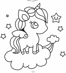 Fototapeta premium Unicorn T-shirt