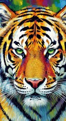 Majestic Tiger Portrait.