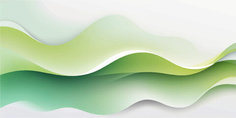 Abstract vector illustration with colorful blue and green wave lines for a business banner or web design background template