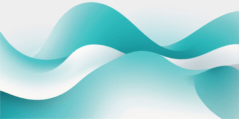 Abstract blue wave vector illustration for a water or ocean design background template with motion and light curve art