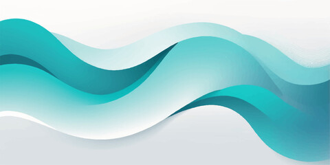 Abstract blue wave vector illustration for a flowing line pattern design backdrop