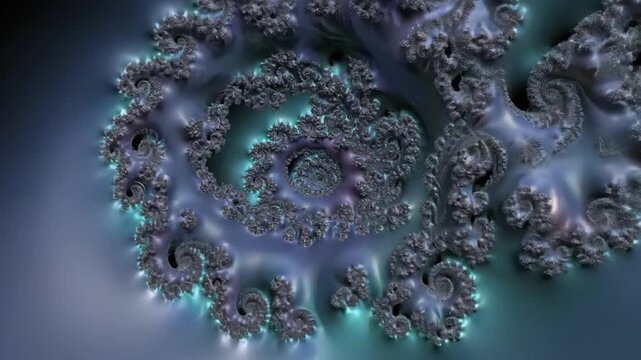 Glowing Psychedelic Fractal Zoom Animation.