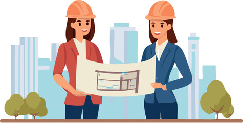 cartoon, woman, business, vector, people, illustration