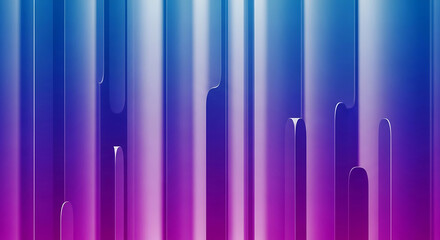 Abstract vertical blue and purple gradient bars background