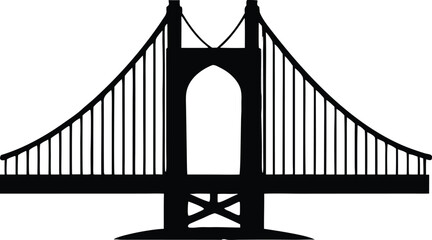 Golden gate bridge vector icon