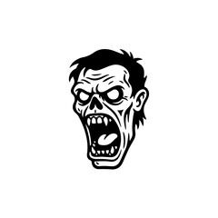 Obraz premium Cartoon, zombie, roar, illustration, svg