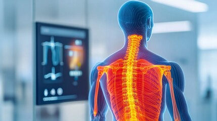 Anatomy Scan Human Spine, Back and X-ray Images , Anatomy , Spine