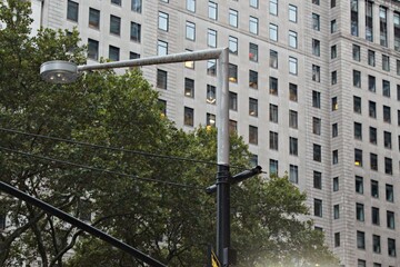 street lamp in the city of new york