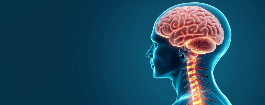 Human Brain and Spine Anatomy,Medical ,Science