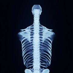 Human Spine X-ray Backbone, Rib Cage and Shoulders, Anatomy, Medical