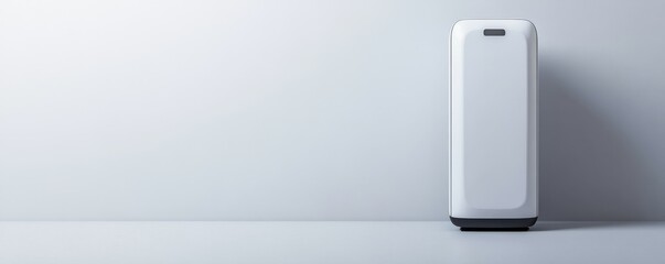 Minimalist White Device Mockup on Gray Background, Tech , Gadget