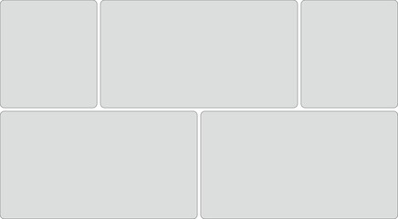 Layout Template with Rounded Rectangles grid shape design presentation website graphic abstract background simple clean modern mockup
