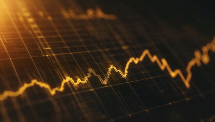Abstract stock market chart showing financial data
