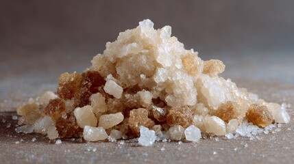 Garam Krosok, or crude solar salt, results from seawater evaporation and crystallization. It serves as the raw ingredient for table salt and various other products.
 