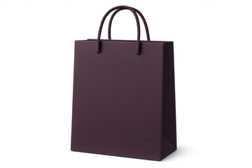Purple shopping bag for retail, gift, and packaging concepts, featuring blank surface for brand mockup