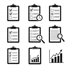 Visualizing the importance of checklists and data analysis for efficient task management.