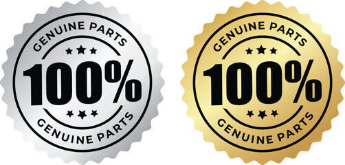 100% Genuine Parts Seal in Gold and Silver | Product Authenticity Guarantee for Automotive, Electronics and Manufacturing Industries