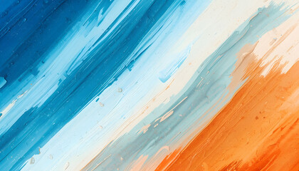 blue and orange abstract bright background