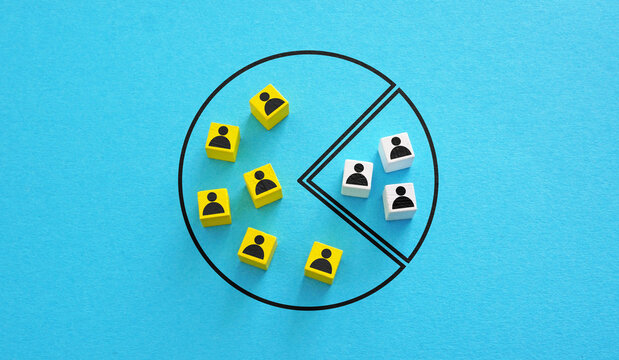 Market segmentation concept. Target audience and customer analysis.