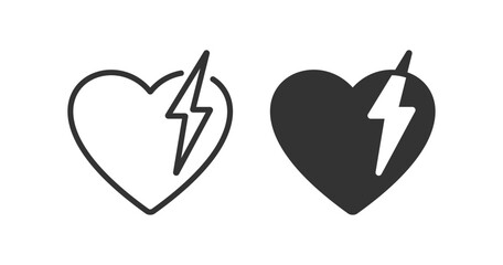Heart attack  icon. Vector illustration desing.