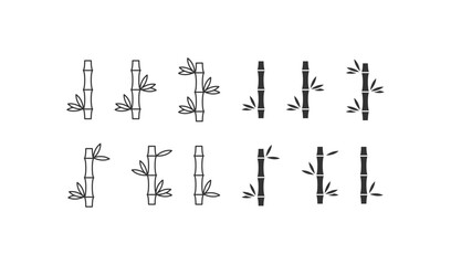 Bamboo fabric icon set. Vector illustration design.