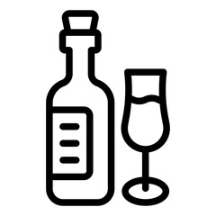 wine icon vector