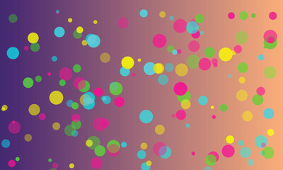 Colorful Bokeh Circles on a Gradient Background abstract