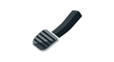 Black car clutch pedal with textured surface.