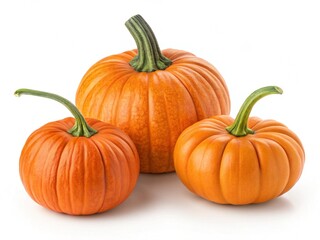 Obraz premium Pumpkins on a white isolated background, Halloween