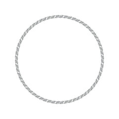 Hand drawn plants, dividers, wreaths, border frames. Circle floral frame with leaves on white background. Vector hand drawn illustration for wallpaper, posters, card. Copy space. Doodle style.