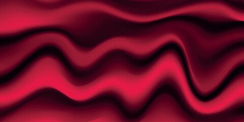 Silk pink background. Abstract vector pattern with copy space. Liquid wave texture, smooth drapery wallpaper. Wedding fabric, satin. Wavy design for banner, card, postcard, backdrop.