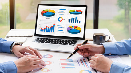 businessman working on laptop