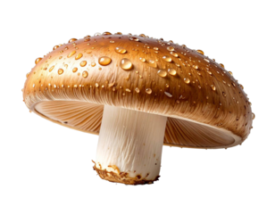 Braune Champignons, transparenter Hintergrund, PNG
