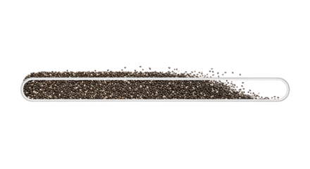 Nutritious chia seeds in a modern progress bar for healthy eating visuals online