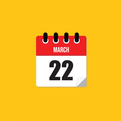 March 22 Calendar Date Reminder