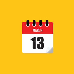 March 13 Calendar