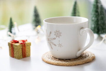 mug christmas gift box and decorations