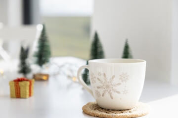 mug christmas gift box and decorations