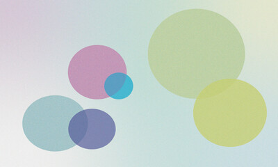 Soft pastel colored circles over a subtle gradient background abstract gentle ambiance